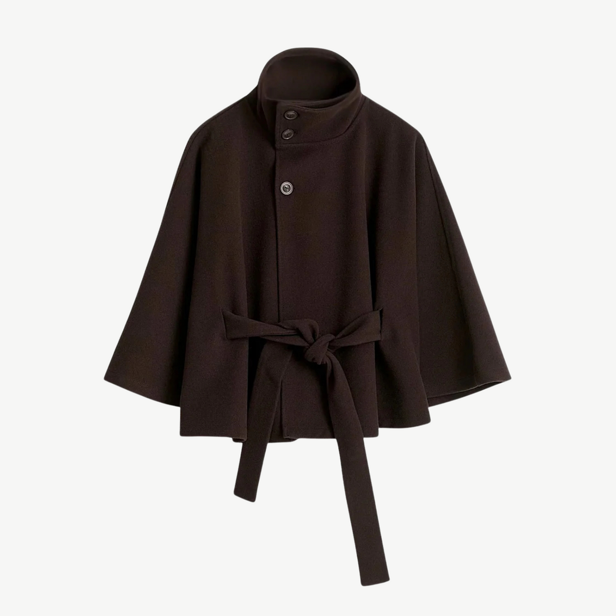 Poncho mit Gürtel